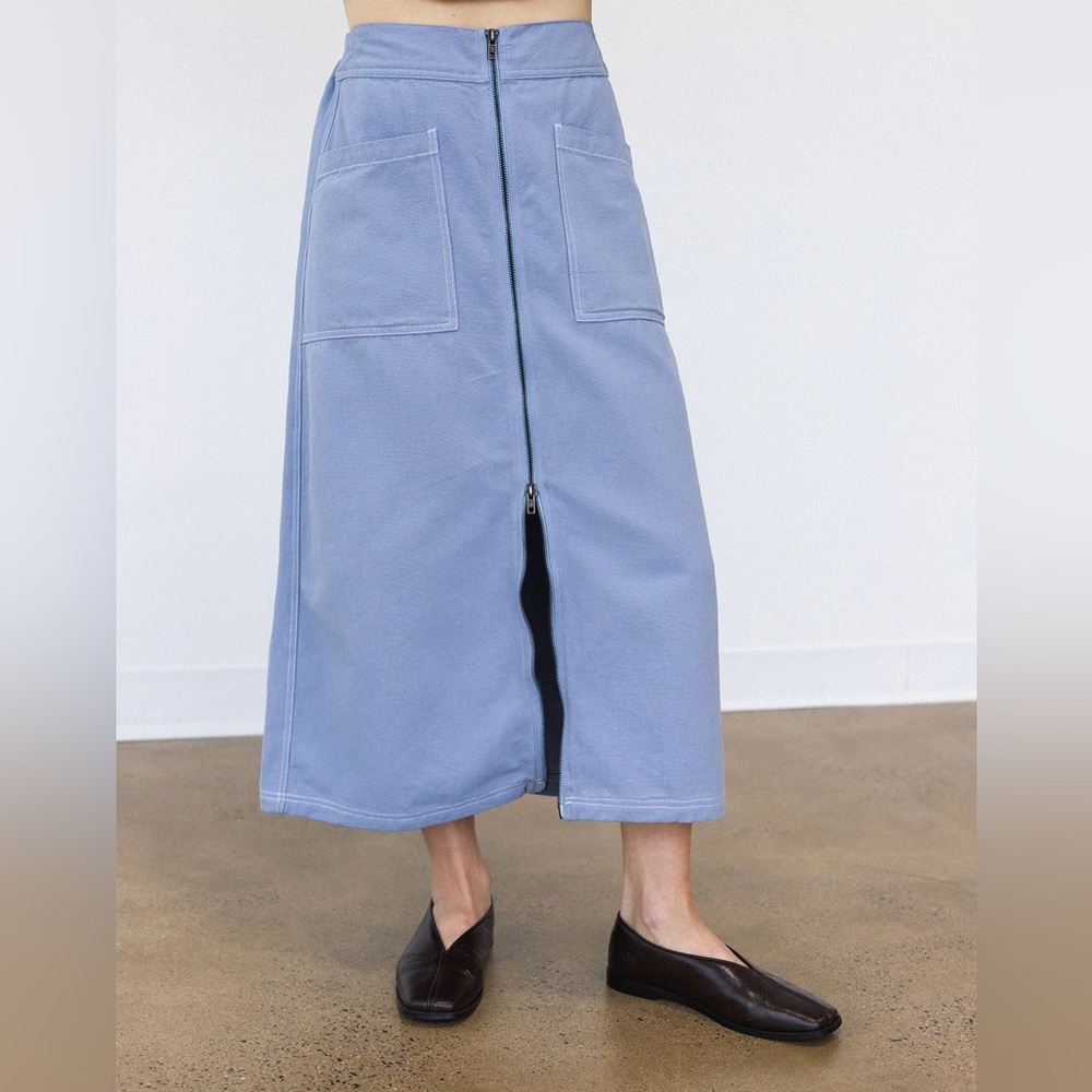 NWT Noble Utility Skirt - Pebble Blue
